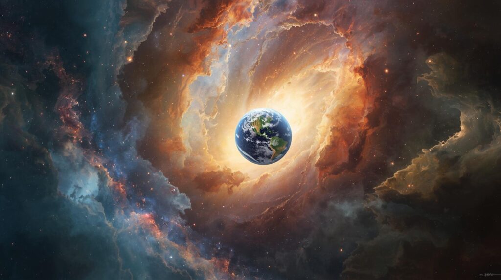 Creation Bible story illustration for children